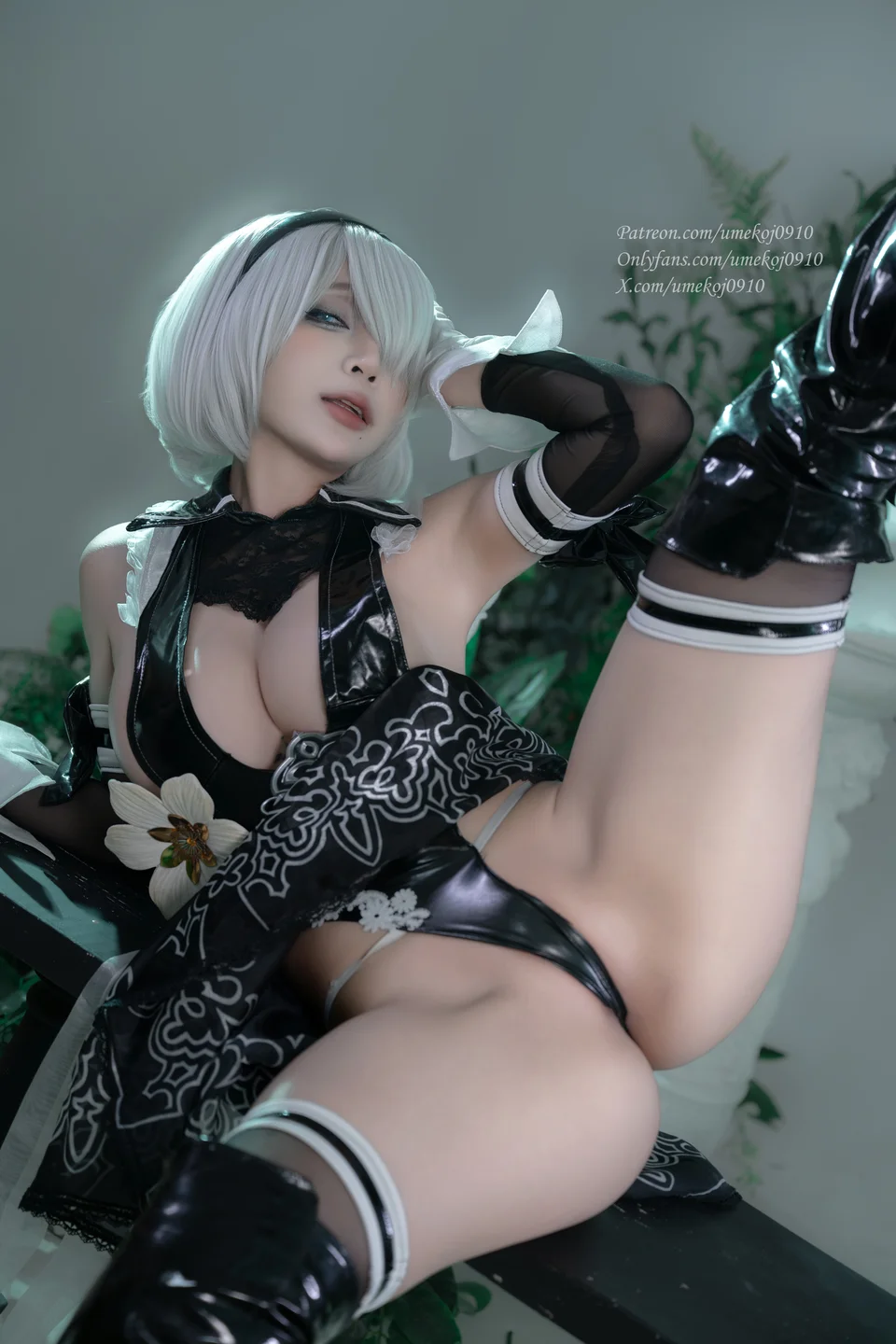 Umeko_J - Eve 2B Dress – Stellar Blade [107P,11V-2.05GB] tg@simisebaisi 【丝足阁】012.webp
